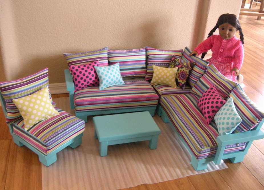 Шаблоны дивана для кукол