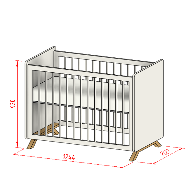 Размеры детской кроватки и матраса