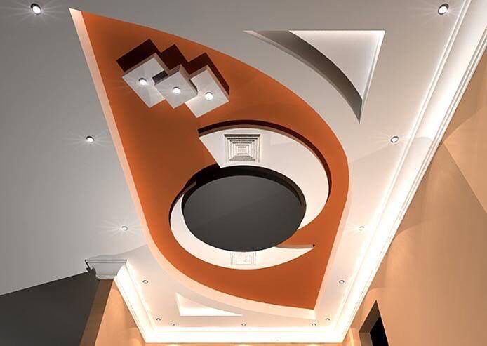 Дизайн гипса кардон потолок