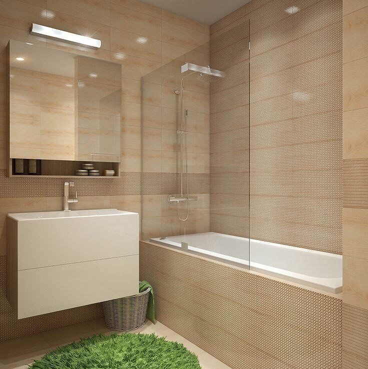 Дизайн душевой комнаты без ванны и туалета но со стиралкой
