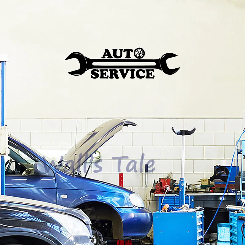 Auto Service Logo Vinyl Car Sticker