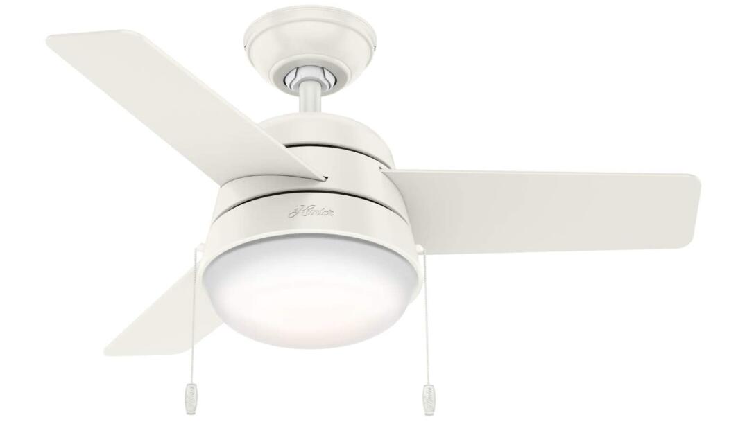 best white kitchen ceiling fan with light
