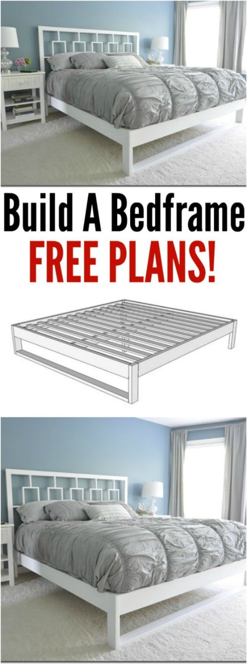 Simple White Bed Frame