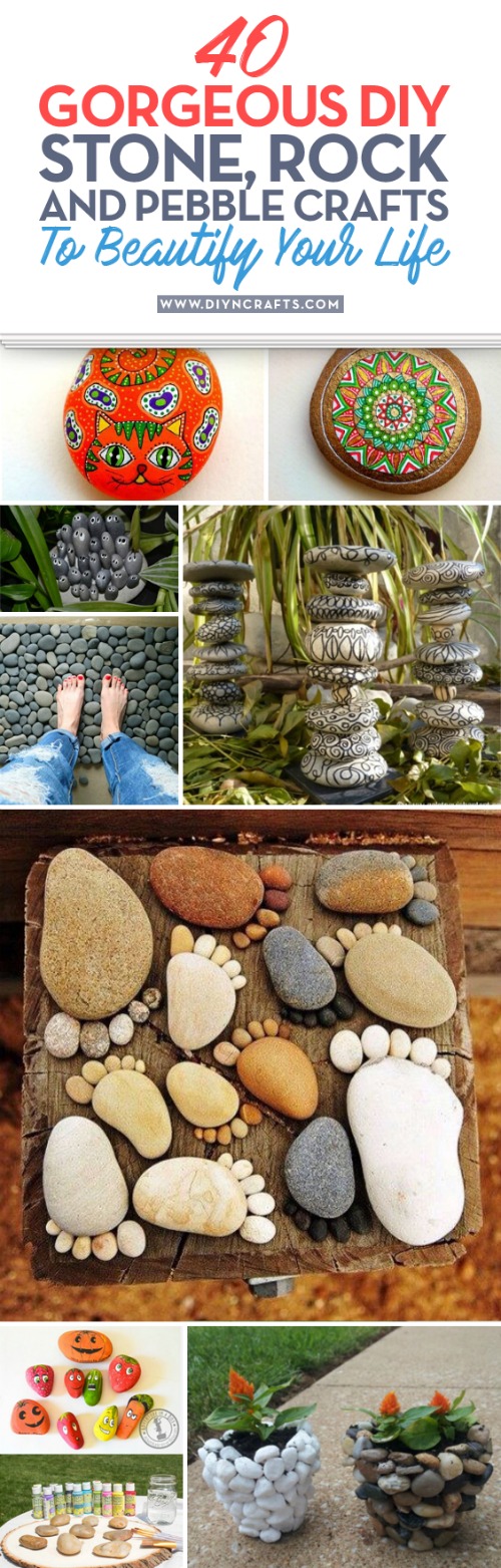 40 Gorgeous DIY Stone, Rock, and Pebble Crafts To Beautify Your Life