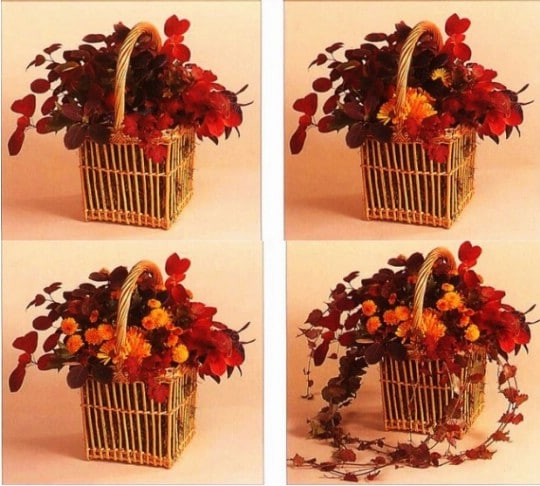DIY Fall Floral Basket