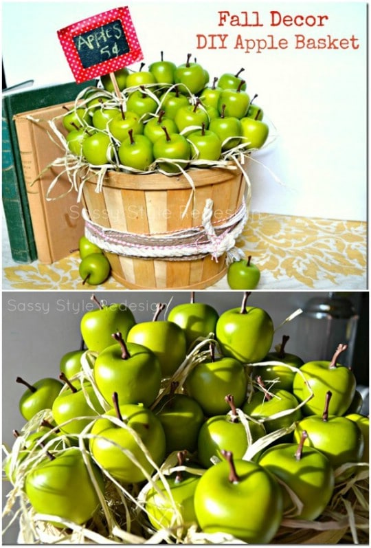 DIY Fall Apple Harvest Décor
