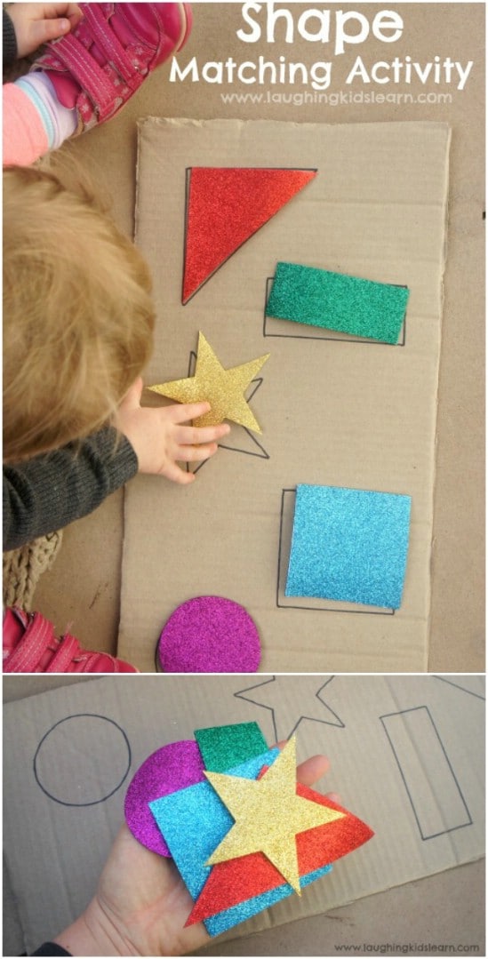 Easy DIY Shape Puzzle For Toddlers And Babies