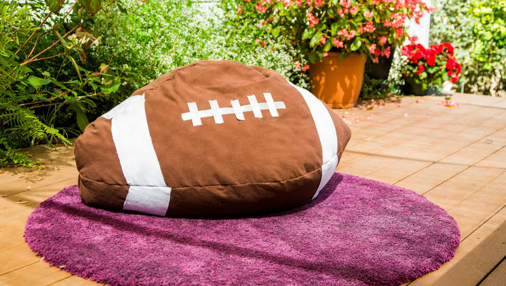 Diy football bean bag chair