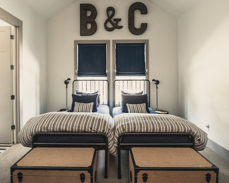 B and C letters above the beds