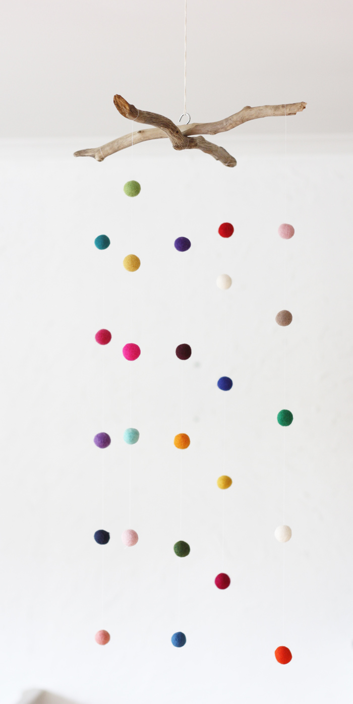 Felt ball mobile