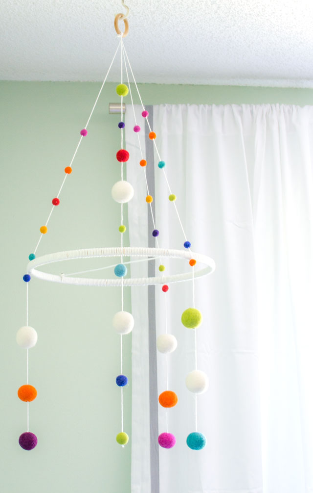 Handmade baby mobile