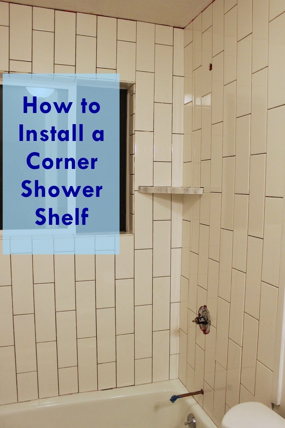 DIY Install Corner Shower Shelf
