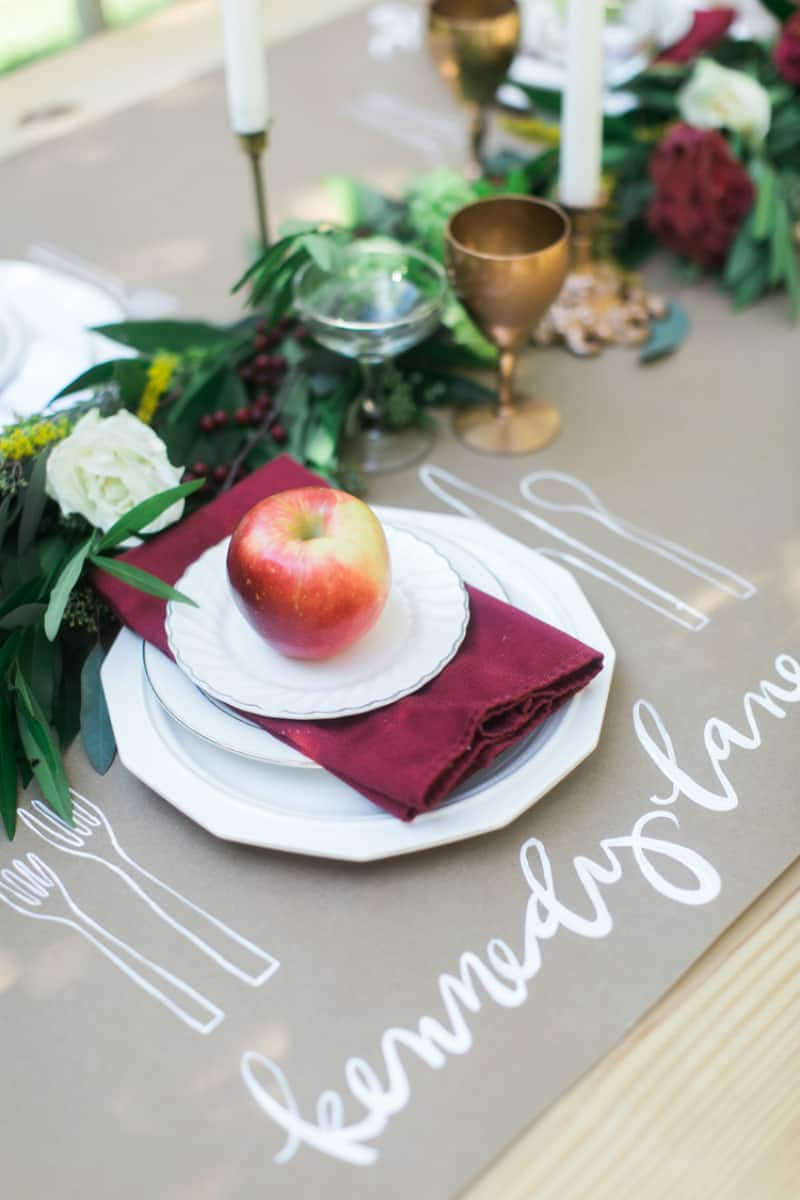 Thanksgiving table setting. Kathryn McCrary Photography