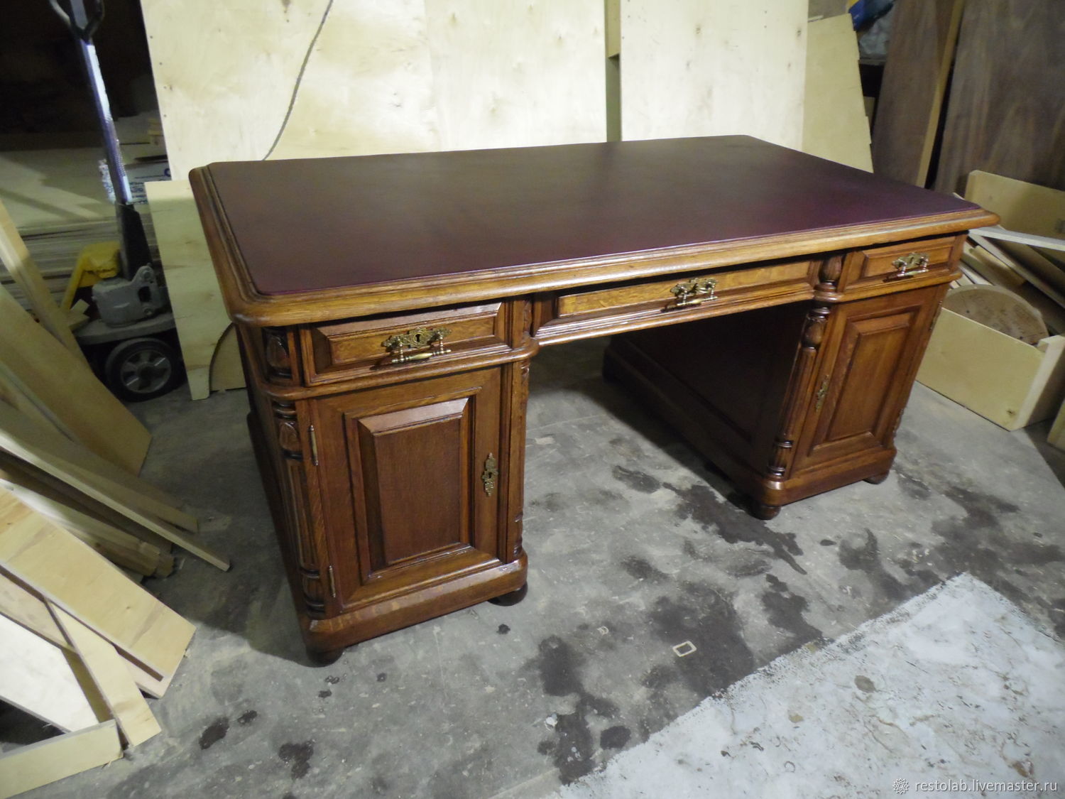 Реставрация старого стола из дсп