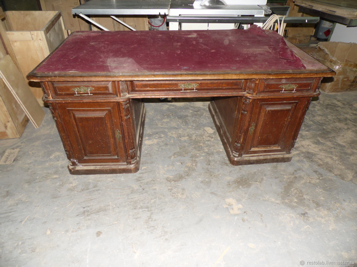 Реставрация письменного стола своими руками