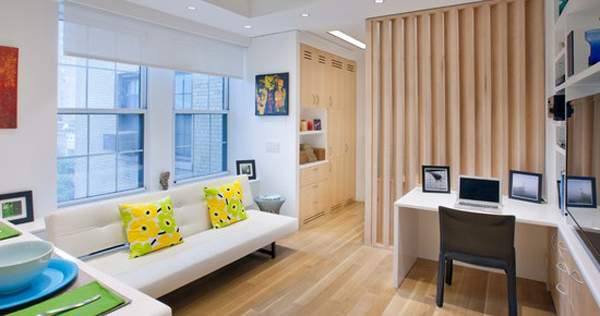 Дизайн маленьких комнат в квартире - как разделить на 2 зоны