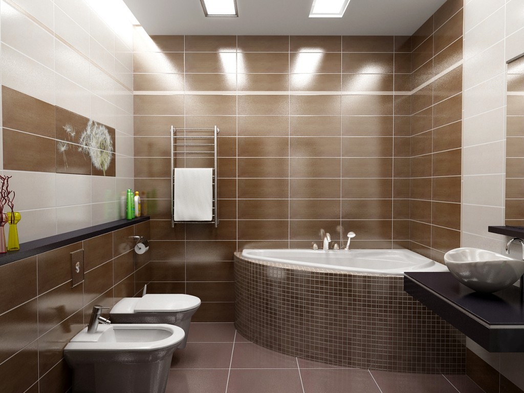Дизайн ванной комнаты освещение