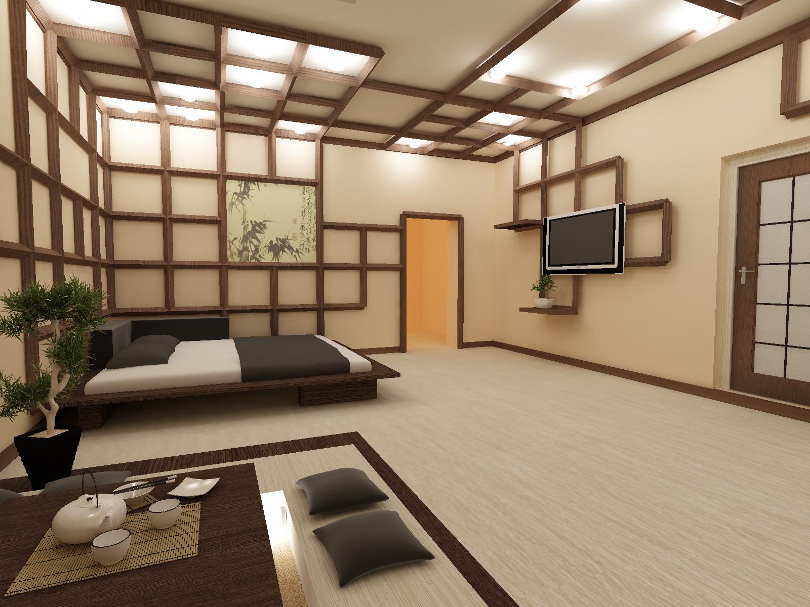 спальня в японском стиле идеи интерьера