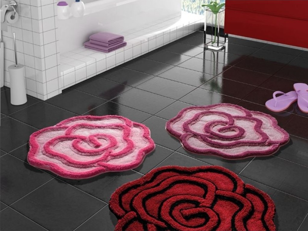 коврики для ванной комнаты фото оформление