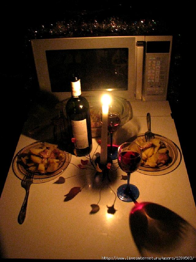 Ужин при свечах фото дома для любимого