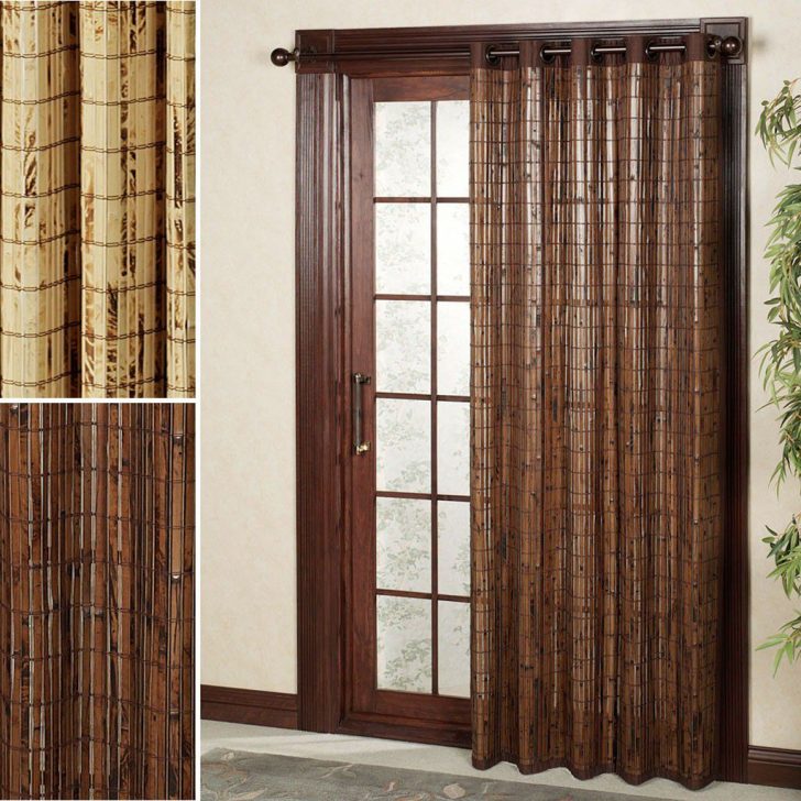 Bamboo door curtains