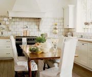 White kitchen in the style of a Provence photo