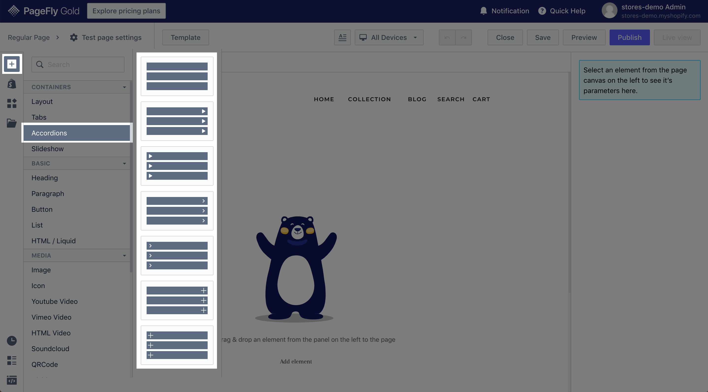 pagefly accordion 1