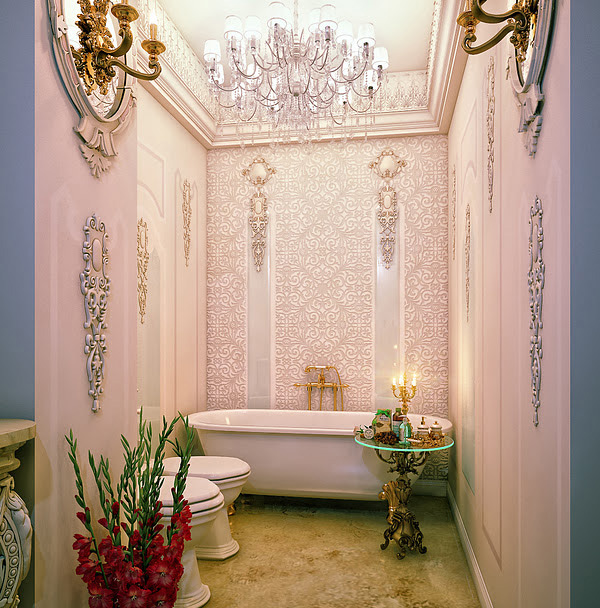 chandeliers bathroom