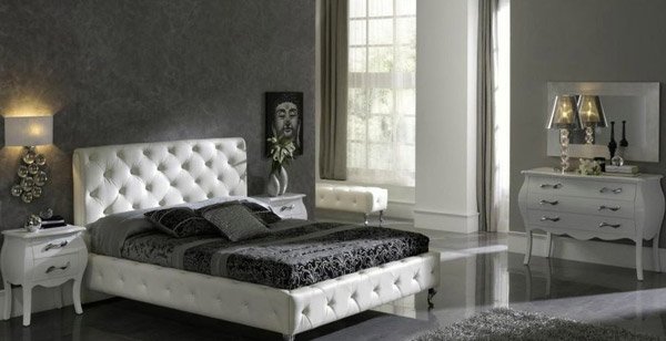 Luxury Black And White Bedroom
