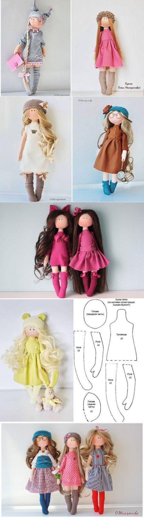 Dolls-Un mismo patron varias muñecas♥♥ Más
