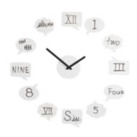 Wall clock decal