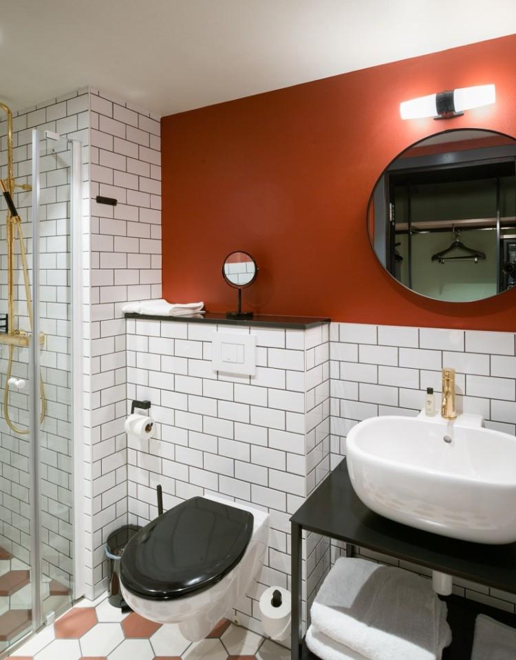 Отделка потолка - Дизайн совмещенного санузла