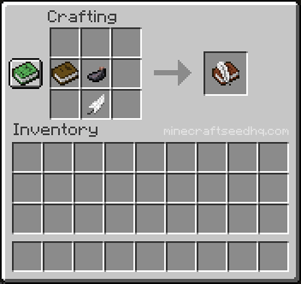 Minecraft Make a Book and Quill - Step 2