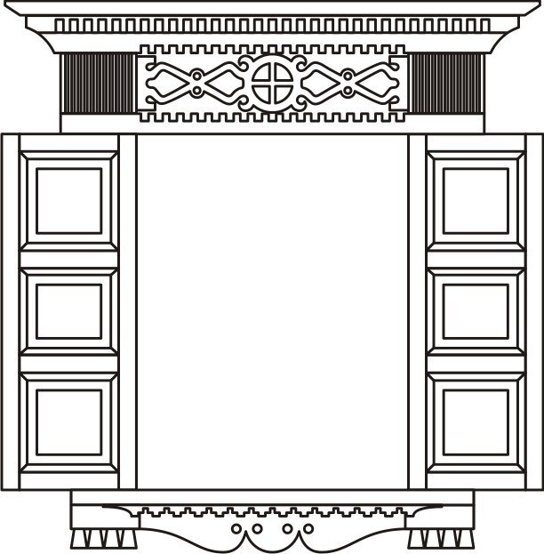 Узоры для наличников на окна чертежи и шаблоны