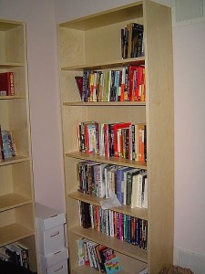 высокий книжный шкаф
