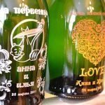 Свадебные мотивы на бутылках