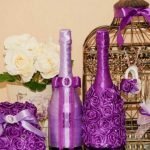 Ленты и розочки на бутылках