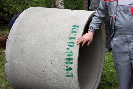 Бетонное кольцо для колодца Пазогребневое кольцо для колодца