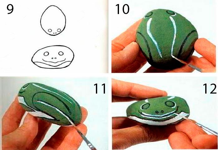 лягушка нарисованная на камне мастер-класс