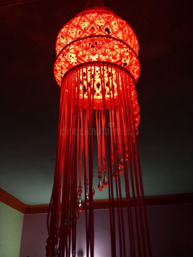 A Beautiful and Colourful Chandelier. A beautiful and colourful picture of stock image