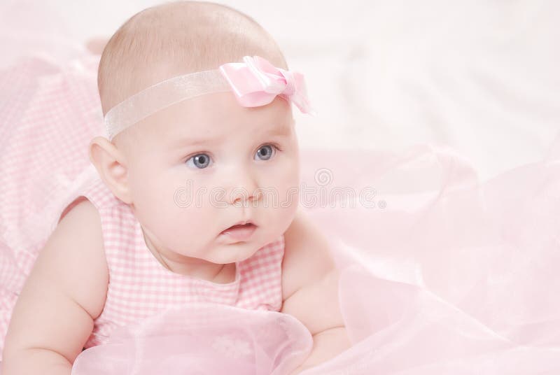 Portrait of a little baby royalty free stock image