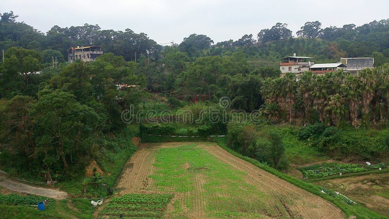 Taiwan countryside new empty plot of land stock photography