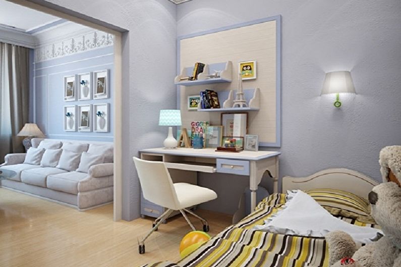 Детская гостиная дизайн в одной комнате