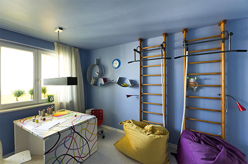 Комната для девочки-подростка в стиле хай-тек - Дизайн интерьера