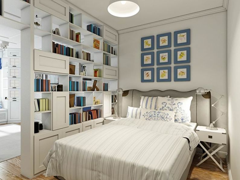 Дизайн маленькой спальни 5-6 кв.м. - фото