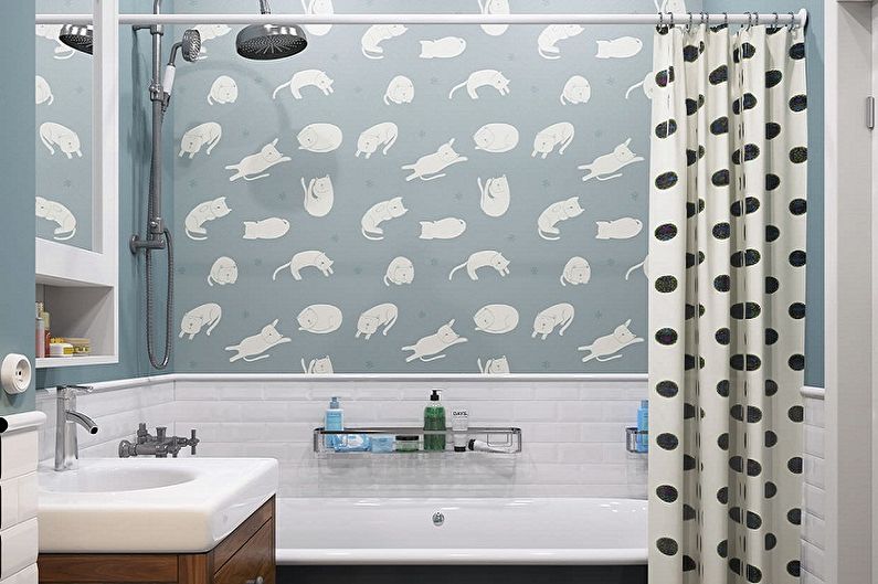 Ванная комната 3 кв.м. в скандинавском стиле - Дизайн интерьера