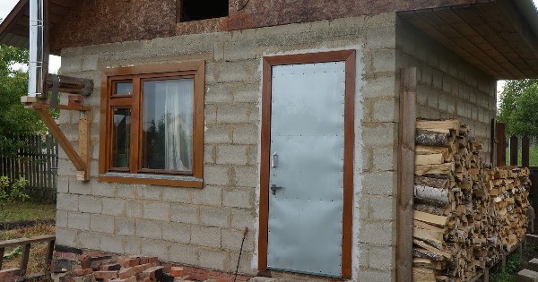 Баня на основе арболита