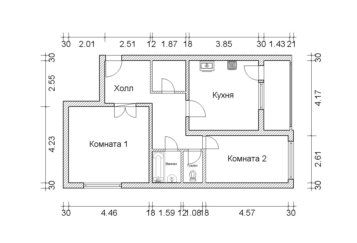 Составление плана квартиры