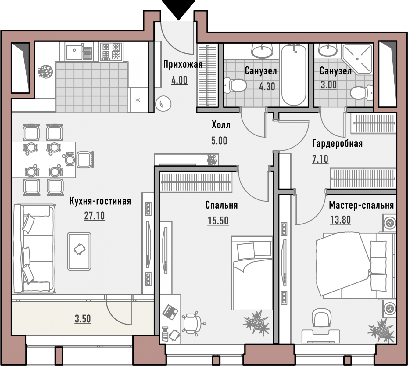 Планировка квартир с совмещенной кухней