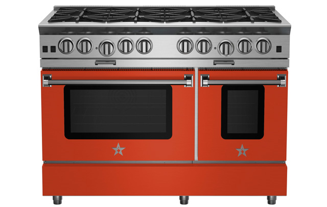 BlueStar 48" Platinum Series Range in Matte Red Orange